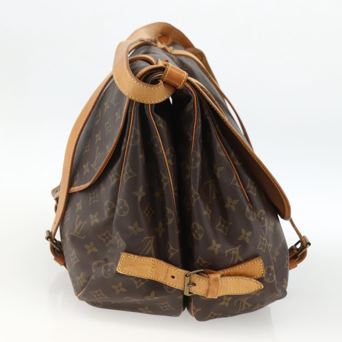 LOUIS VUITTON Monogram Saumur 43 Shoulder Bag M42252 LV Auth 166833A