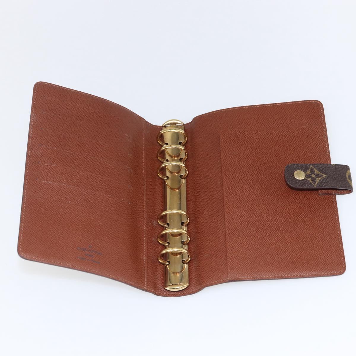 LOUIS VUITTON Monogram Agenda MM Day Planner Cover R20105 LV Auth 166842