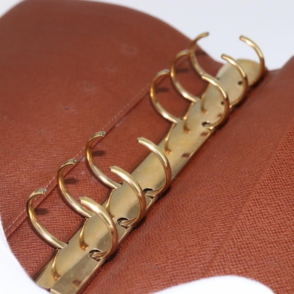 LOUIS VUITTON Monogram Agenda MM Day Planner Cover R20105 LV Auth 166842