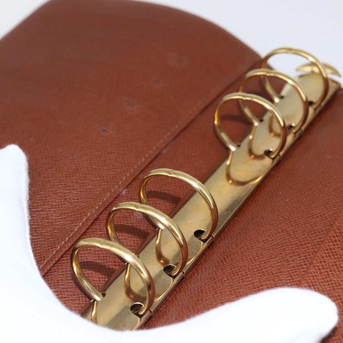 LOUIS VUITTON Monogram Agenda MM Day Planner Cover R20105 LV Auth 166842