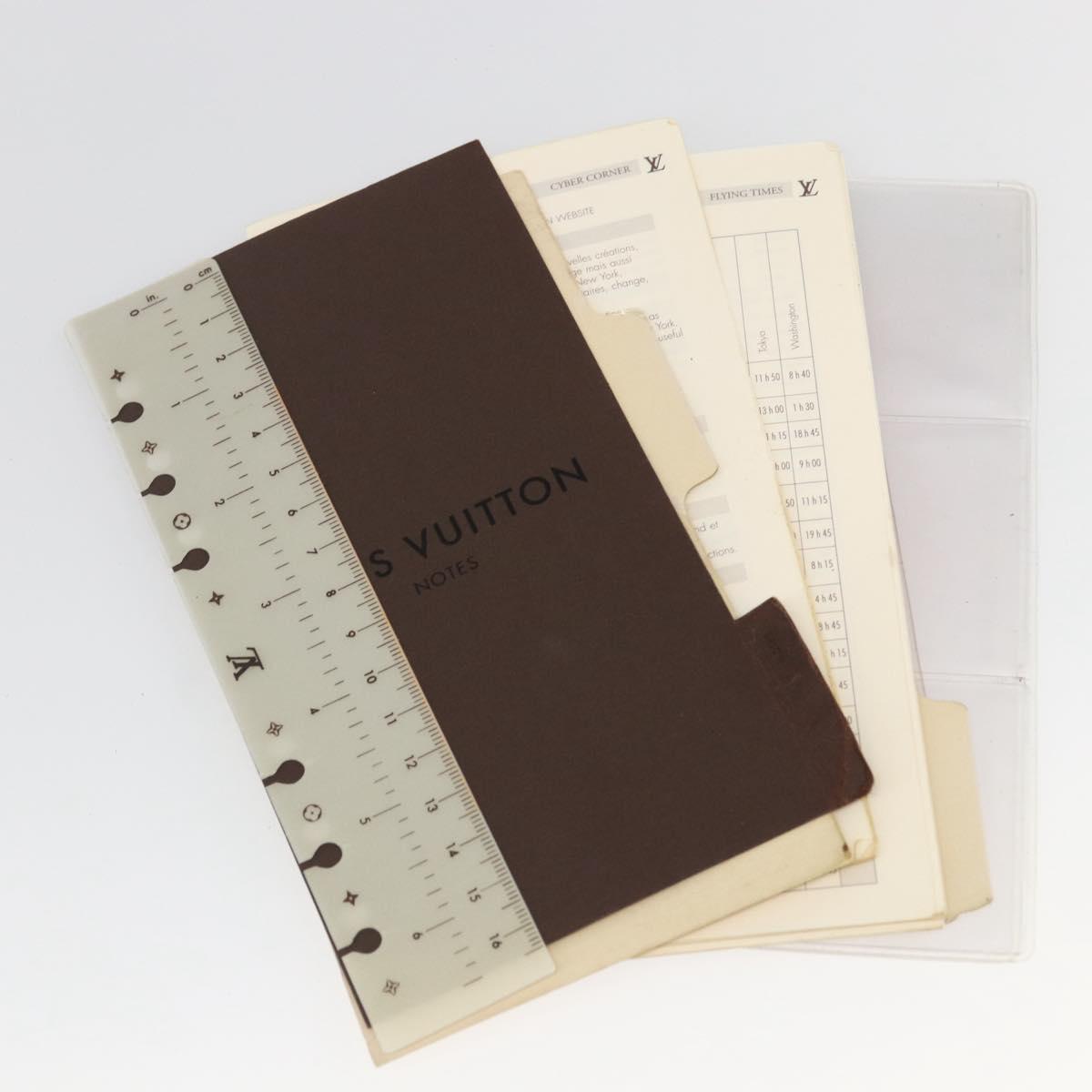 LOUIS VUITTON Monogram Agenda MM Day Planner Cover R20105 LV Auth 166842