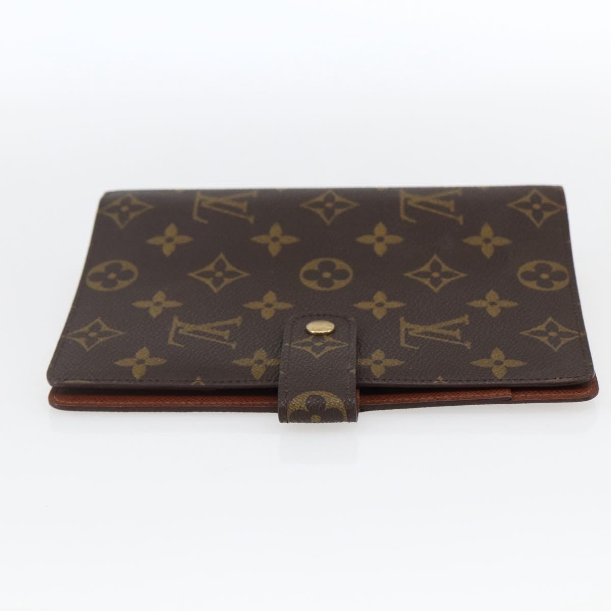 LOUIS VUITTON Monogram Agenda MM Day Planner Cover R20105 LV Auth 166842