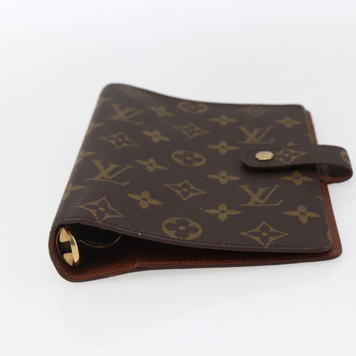 LOUIS VUITTON Monogram Agenda MM Day Planner Cover R20105 LV Auth 166842