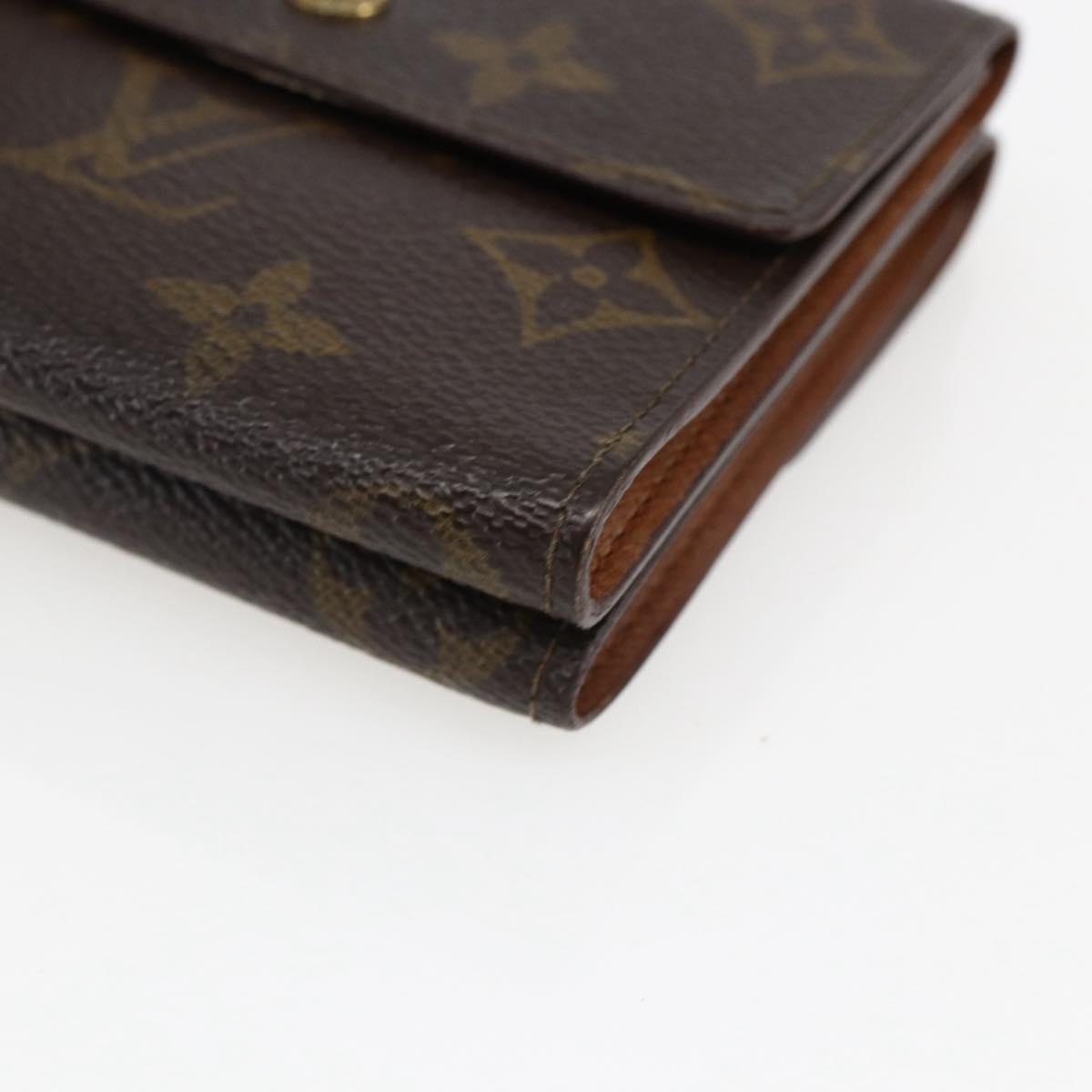 LOUIS VUITTON Monogram Porte Monnaie Bier Cartes Crdit M61652 LV Auth 166845