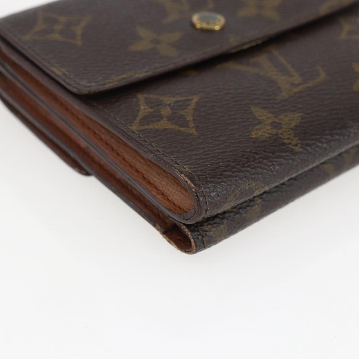 LOUIS VUITTON Monogram Porte Monnaie Bier Cartes Crdit M61652 LV Auth 166845
