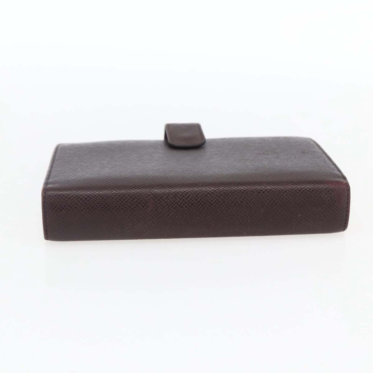LOUIS VUITTON Taiga Agenda MM Day Planner Cover Acajou R20416 LV Auth 166846