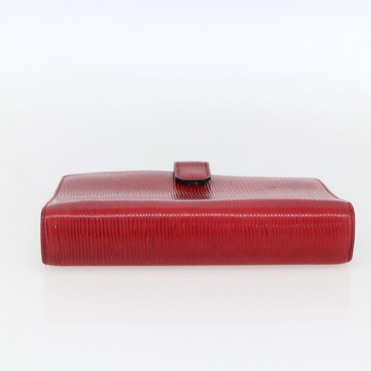 LOUIS VUITTON Epi Agenda MM Day Planner Cover Red R20047 LV Auth 166847
