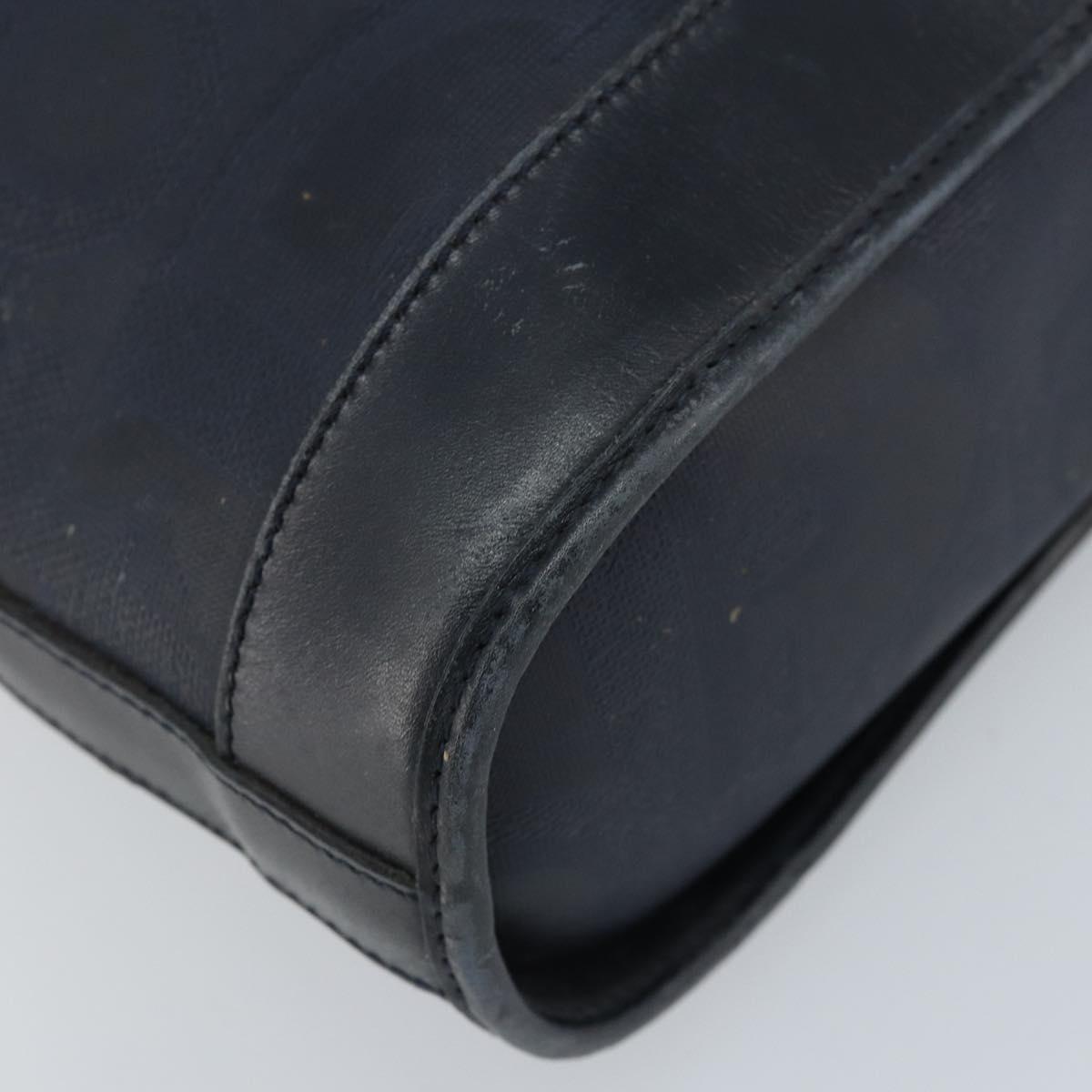 Christian Dior Shoulder Bag PVC Black Gold Auth 166855