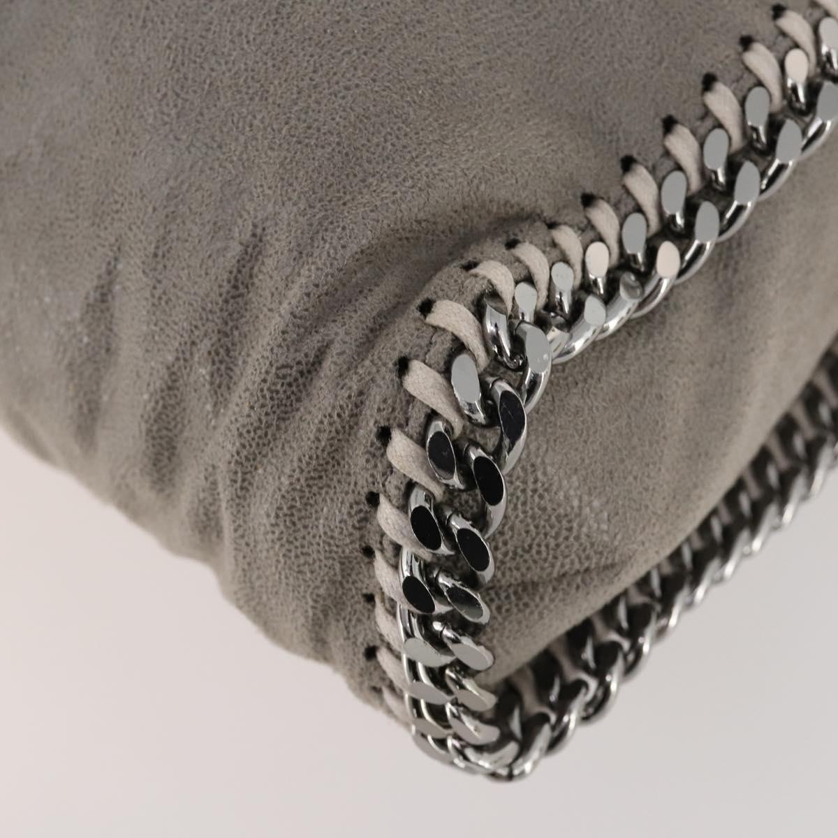 Stella MacCartney Chain Falabella Bag polyester 2way Gray 234387 Auth 166859