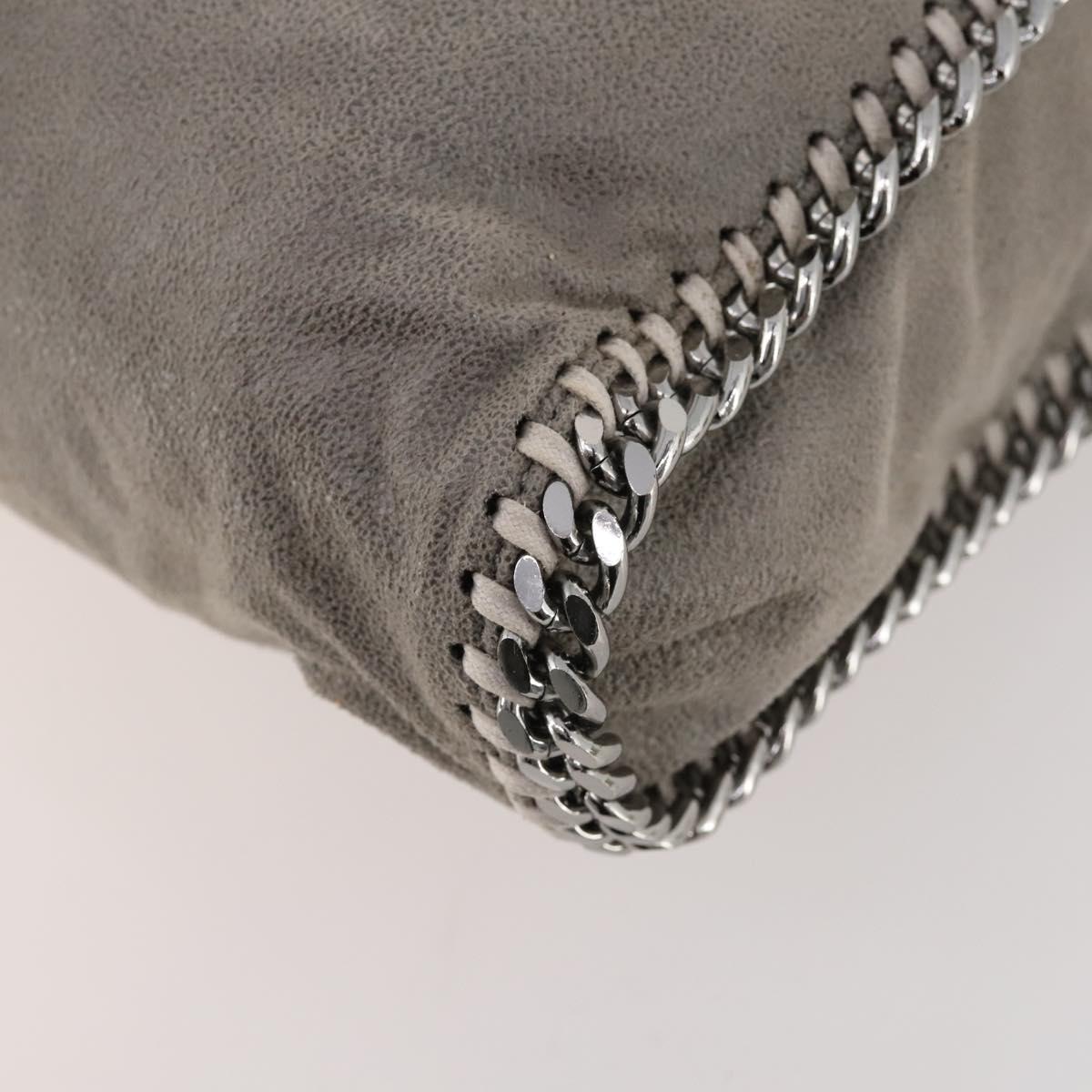 Stella MacCartney Chain Falabella Bag polyester 2way Gray 234387 Auth 166859