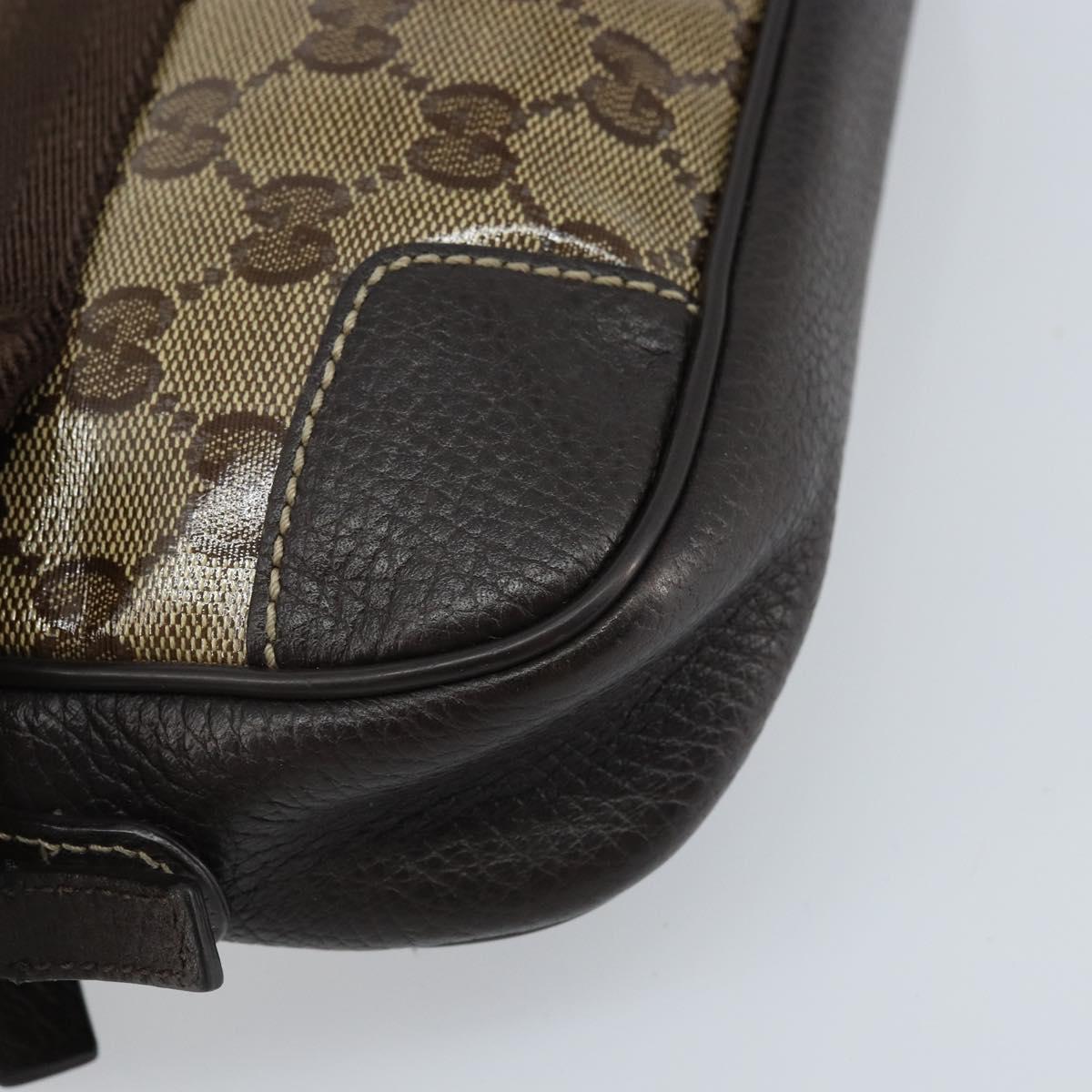 GUCCI GG Crystal Shoulder Bag Outlet Beige Gold 336672 Auth 166890A