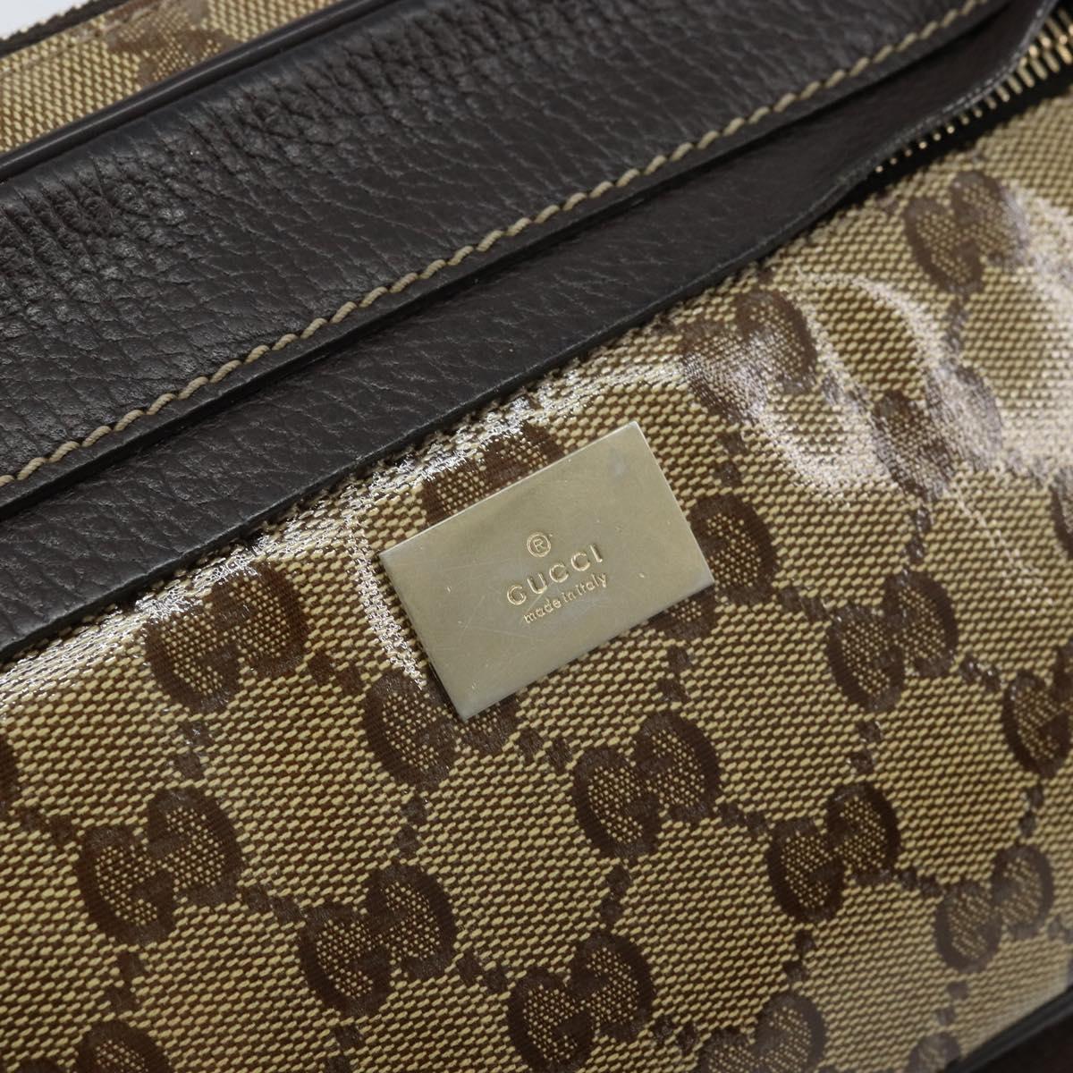 GUCCI GG Crystal Shoulder Bag Outlet Beige Gold 336672 Auth 166890A