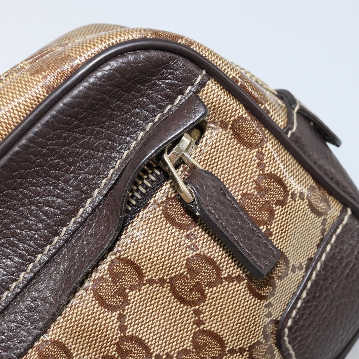 GUCCI GG Crystal Shoulder Bag Outlet Beige Gold 336672 Auth 166890A