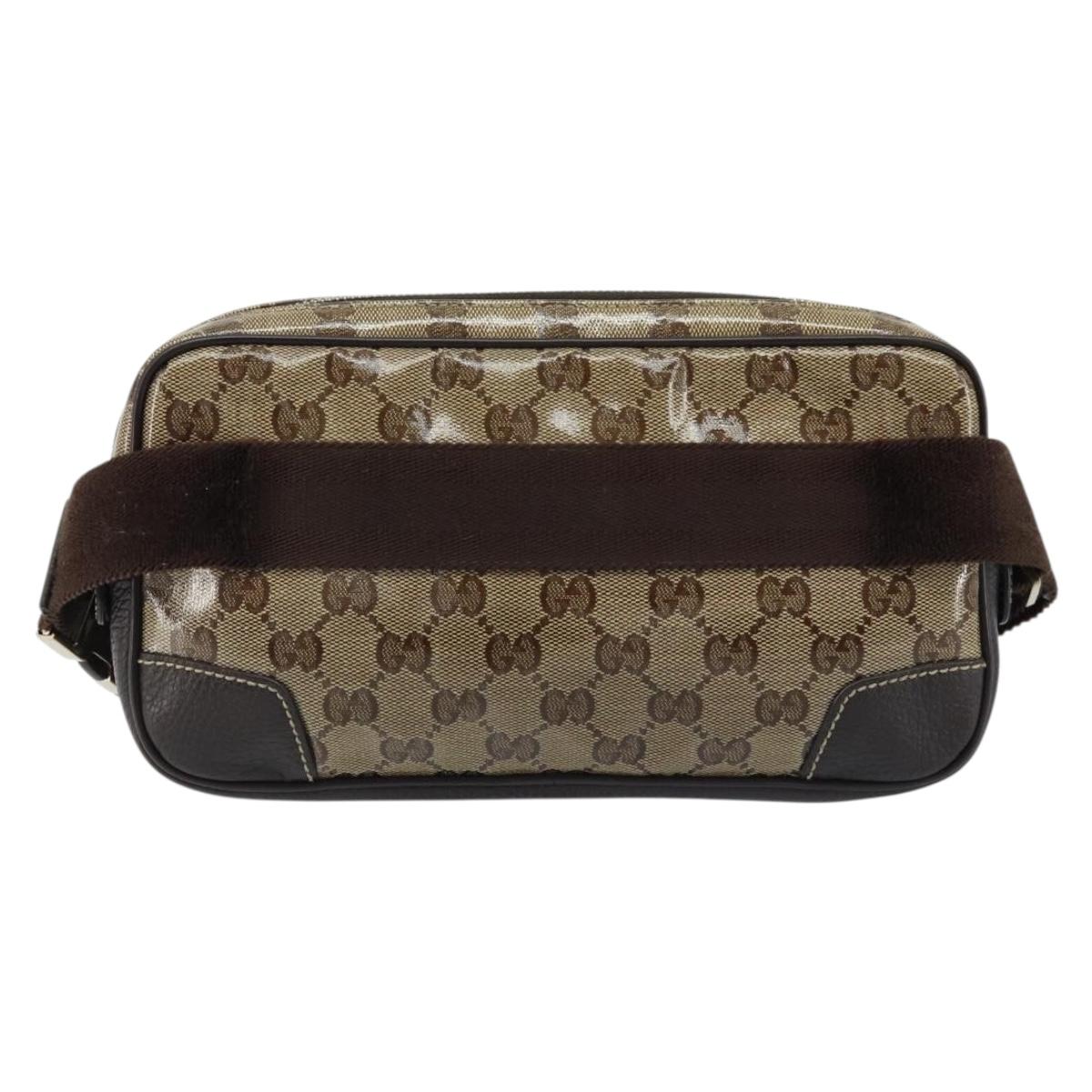 GUCCI GG Crystal Shoulder Bag Outlet Beige Gold 336672 Auth 166890A