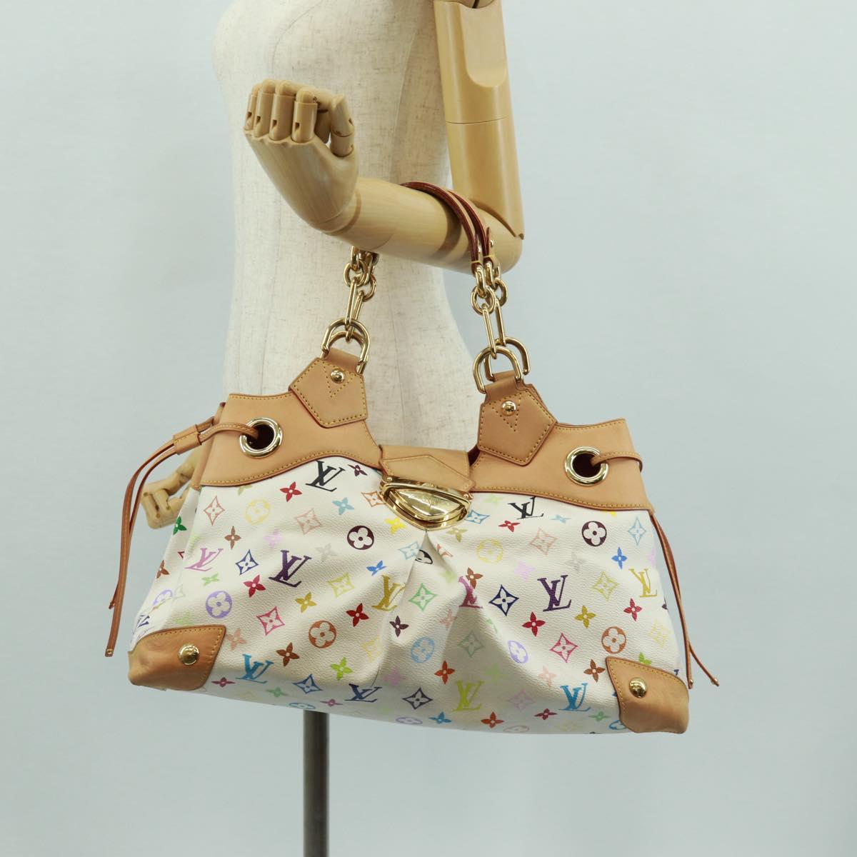 LOUIS VUITTON Monogram Multicolor Ursula Tote Bag White M40123 LV Auth 166892V