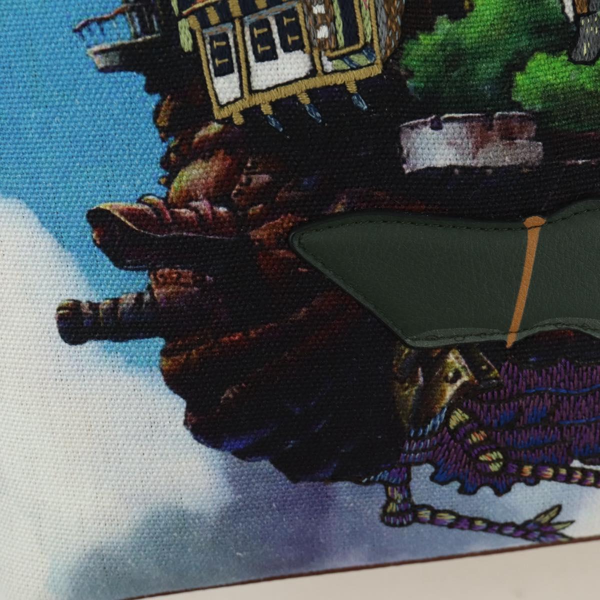 LOEWE テ Studio Ghibli Howl's Moving Castle Anagram Bag Canvas Auth 166901SM