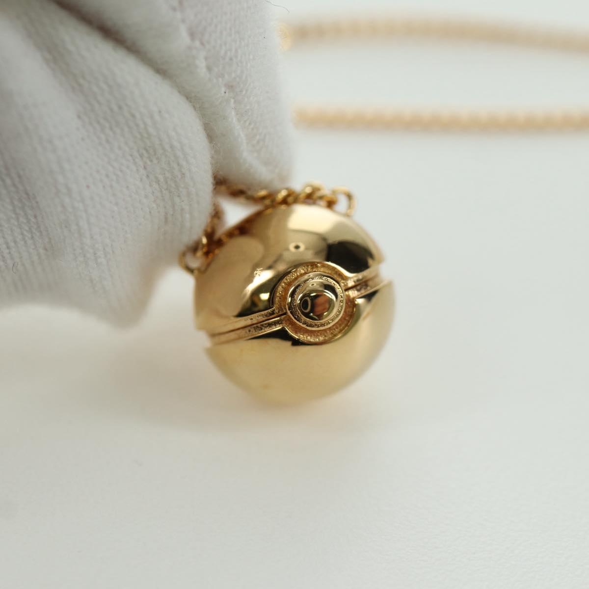 FENDI FENDI x FRGMT x POKテ窺ON Pokテゥball Design Necklace metal Gold Auth 166902SM
