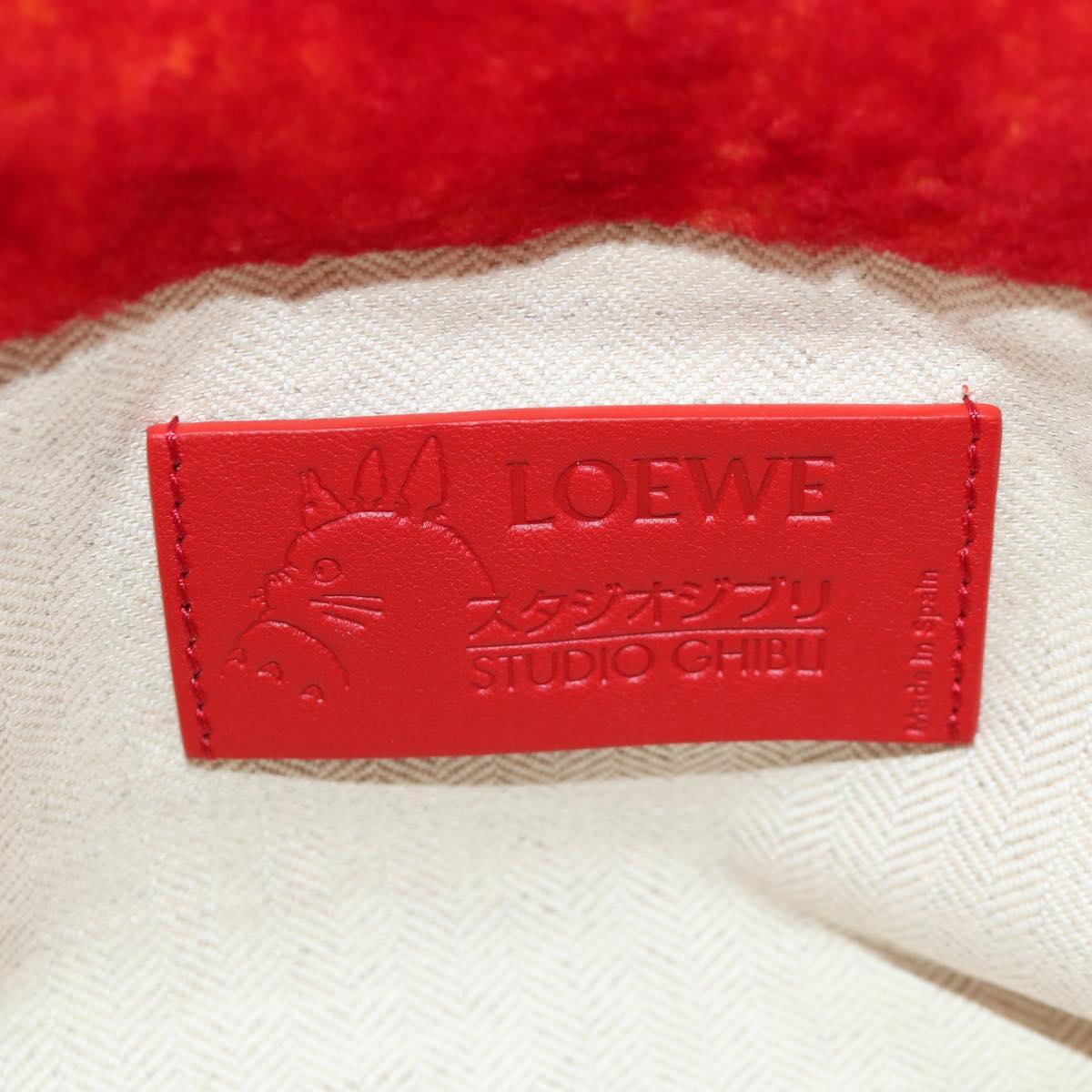 LOEWE × Studio Ghibli Howl's Moving Castle Calcifer Flamenco Bag Auth 166903SM