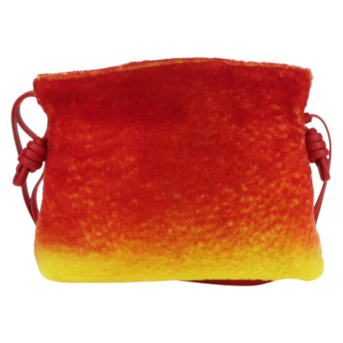 LOEWE × Studio Ghibli Howl's Moving Castle Calcifer Flamenco Bag Auth 166903SM