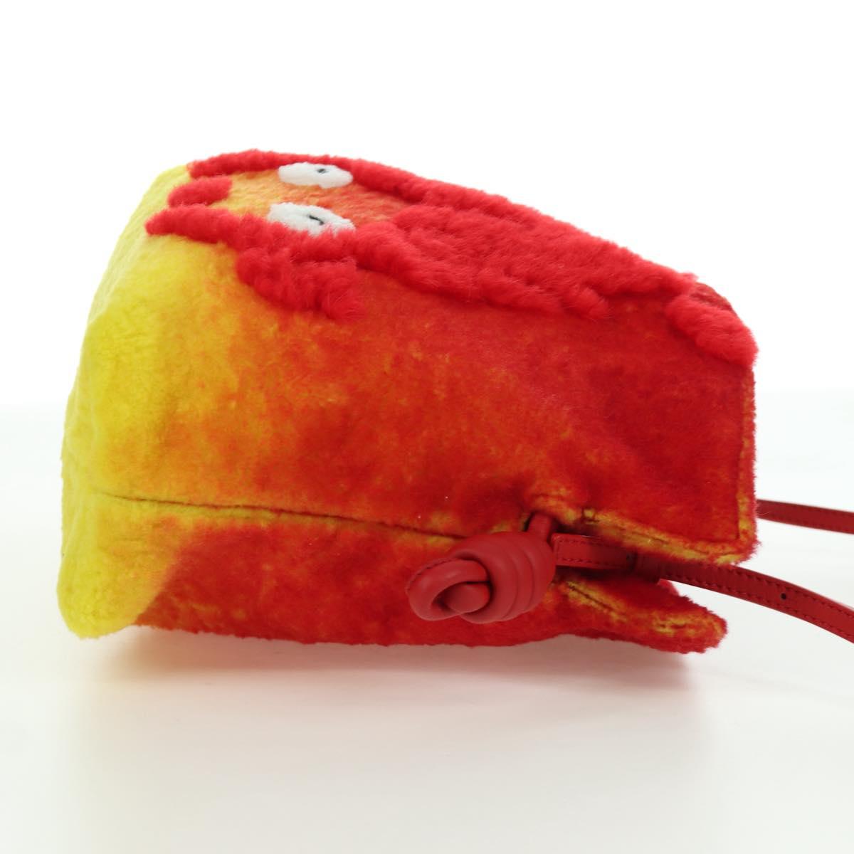 LOEWE × Studio Ghibli Howl's Moving Castle Calcifer Flamenco Bag Auth 166903SM