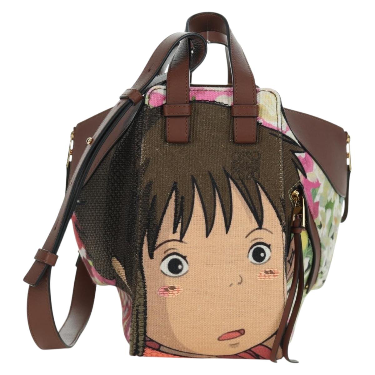 LOEWE テ Studio Ghibli Hammock Small Chihiro Spirited Away Canvas Auth 166905SM