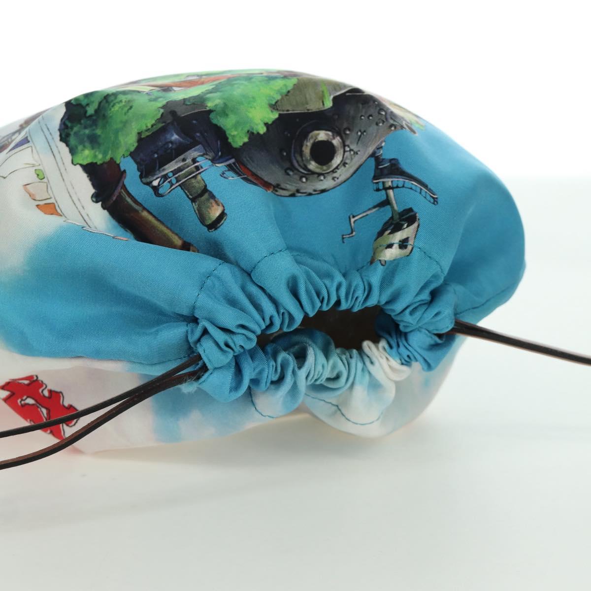 LOEWE テ Studio Ghibli Howl's Moving Castle Pouch Canvas Multicolor Auth 166908SM