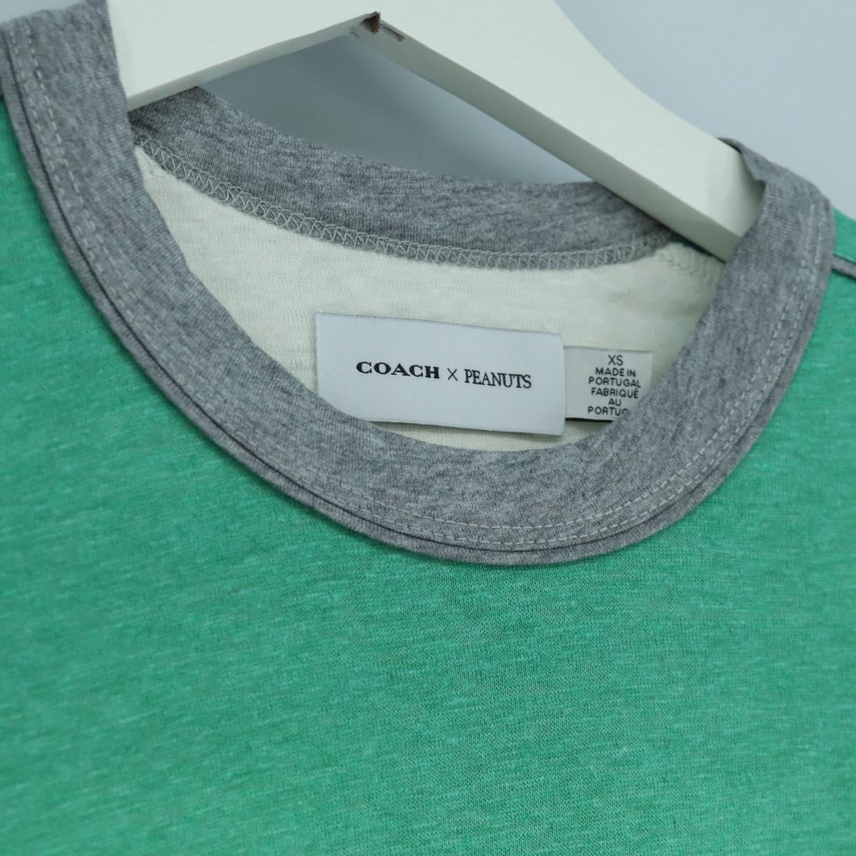 Coach COACH × SNOOPY Snoopy Short Sleeved T Shirt Cotton White Auth 166916M