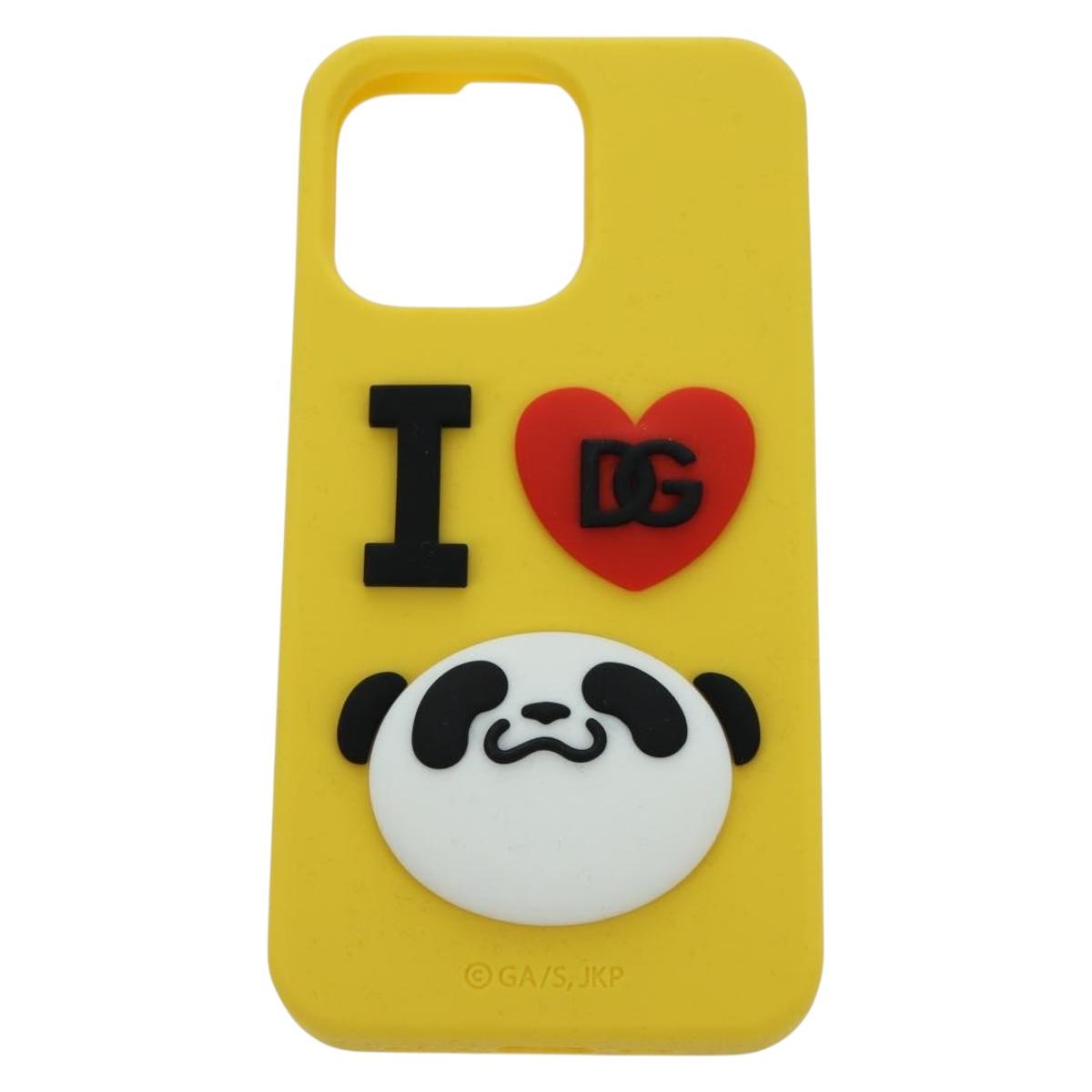 DOLCE&GABBANA D&G x Jujutsu Kaisen Panda iPhone 13 Pro Case Yellow Auth 166921SM