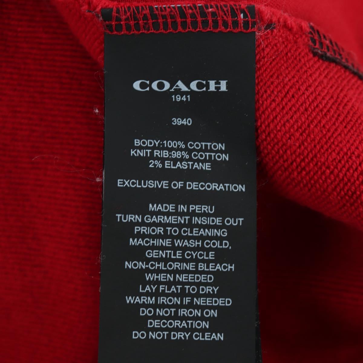 Coach COACH x Disney Mickey Mouse Hoodie Cotton Red Auth 166931M