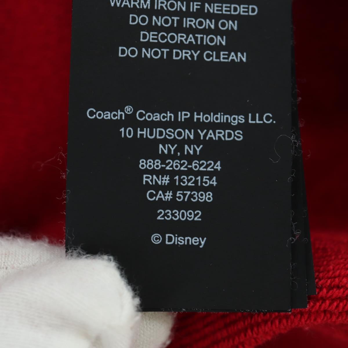 Coach COACH x Disney Mickey Mouse Hoodie Cotton Red Auth 166931M