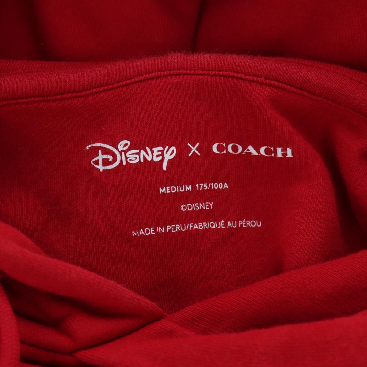 Coach COACH x Disney Mickey Mouse Hoodie Cotton Red Auth 166931M