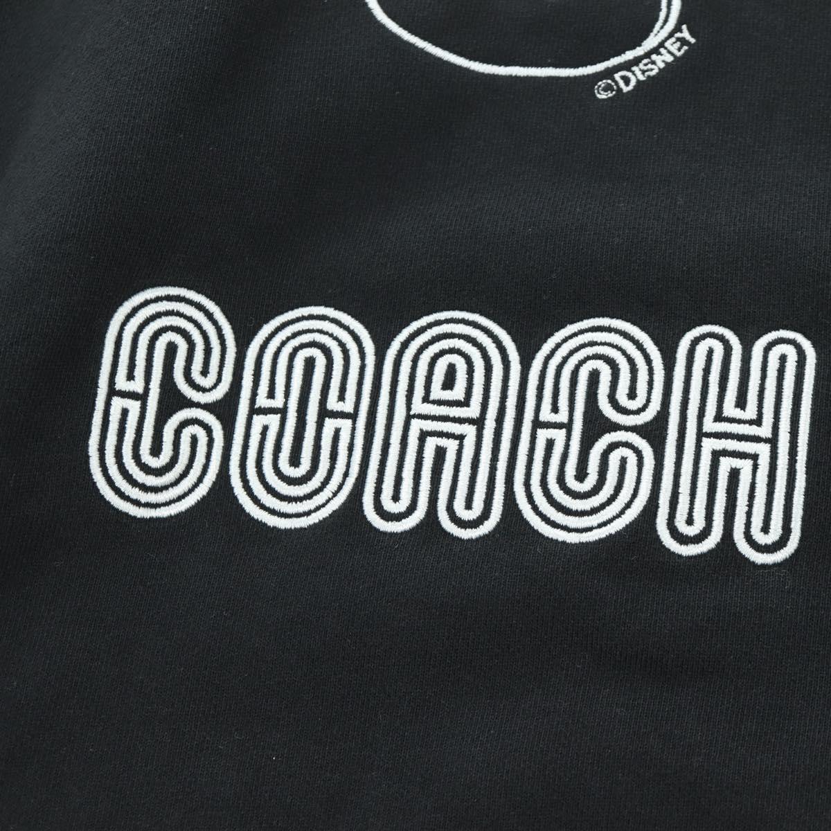 Coach COACH x Disney Mickey Mouse Hoodie Cotton Black Auth 166933M