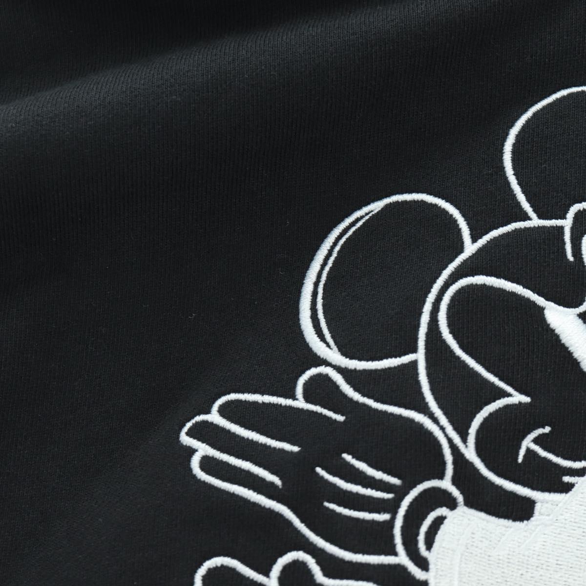 Coach COACH x Disney Mickey Mouse Hoodie Cotton Black Auth 166933M