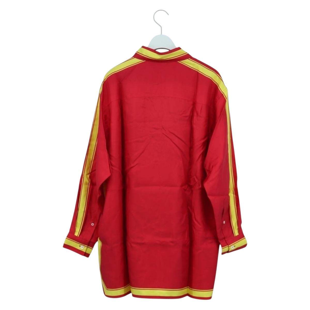 LOEWE テ Studio Ghibli Polo Shirt Howl's Moving Castle Silk Red Auth 166935SM