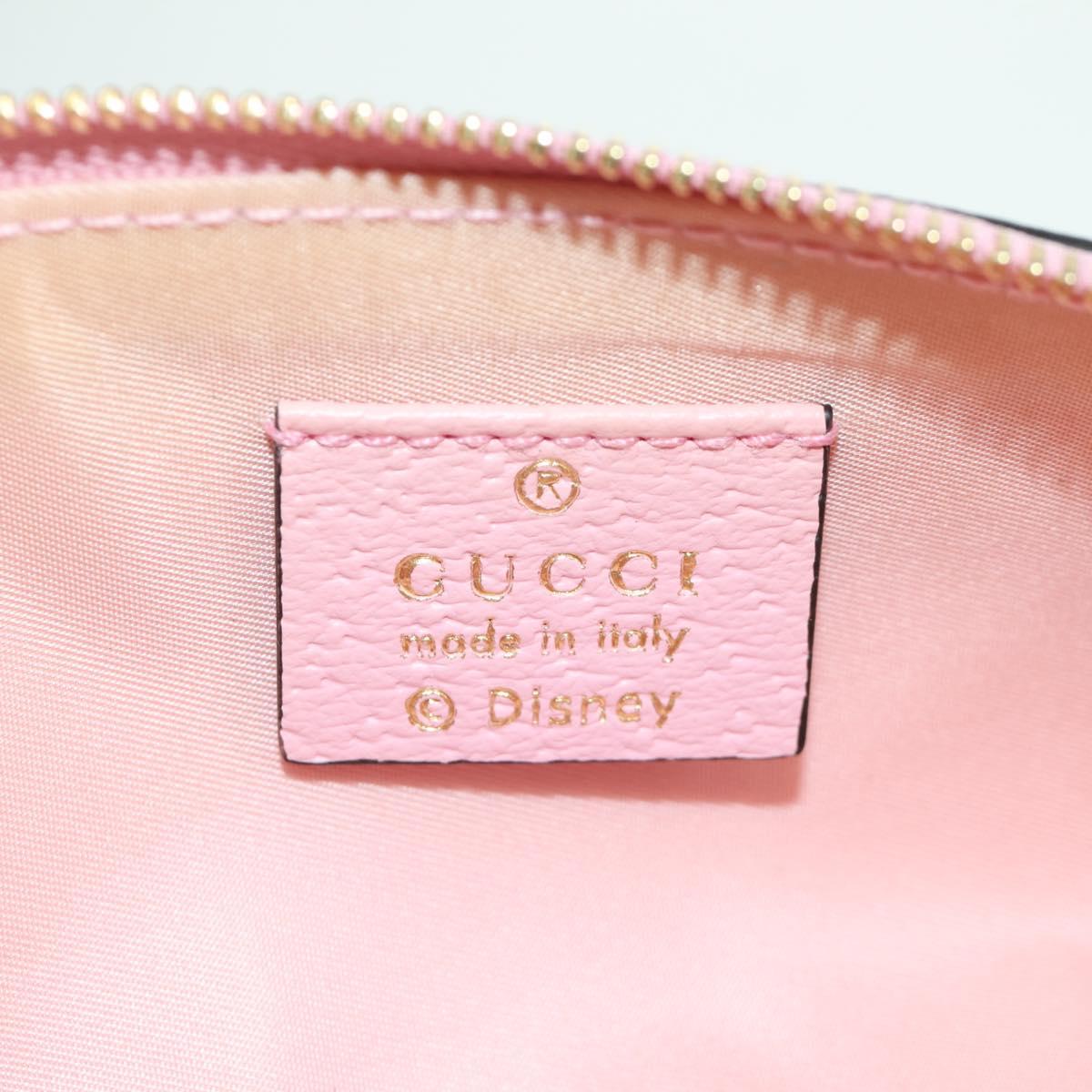 GUCCI GUCCIxDisney GG Supreme Pen Case PVC Beige Gold 662129 Auth 166937SM