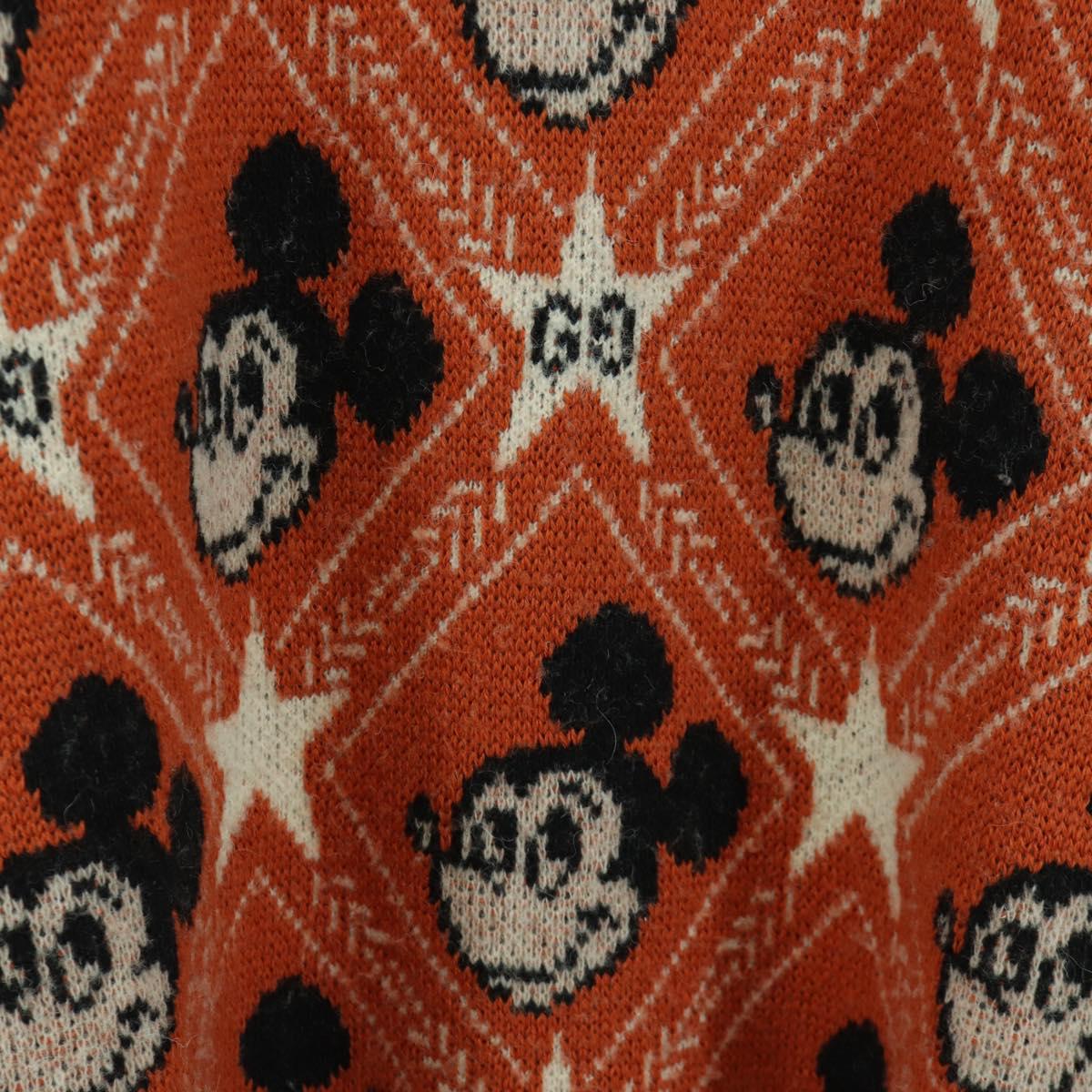 GUCCI GUCCI x Disney Knit Sweater Wool Orange Auth 166938SM