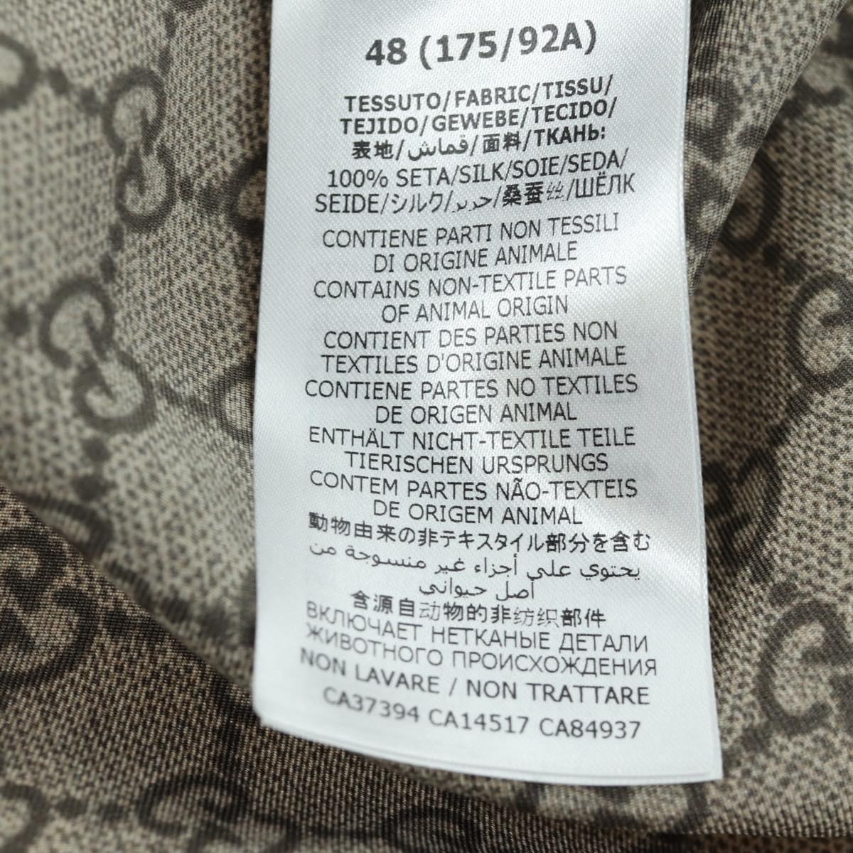 GUCCI GUCCI x Disney GG Donald Shirt Silk Beige Auth 166940SM