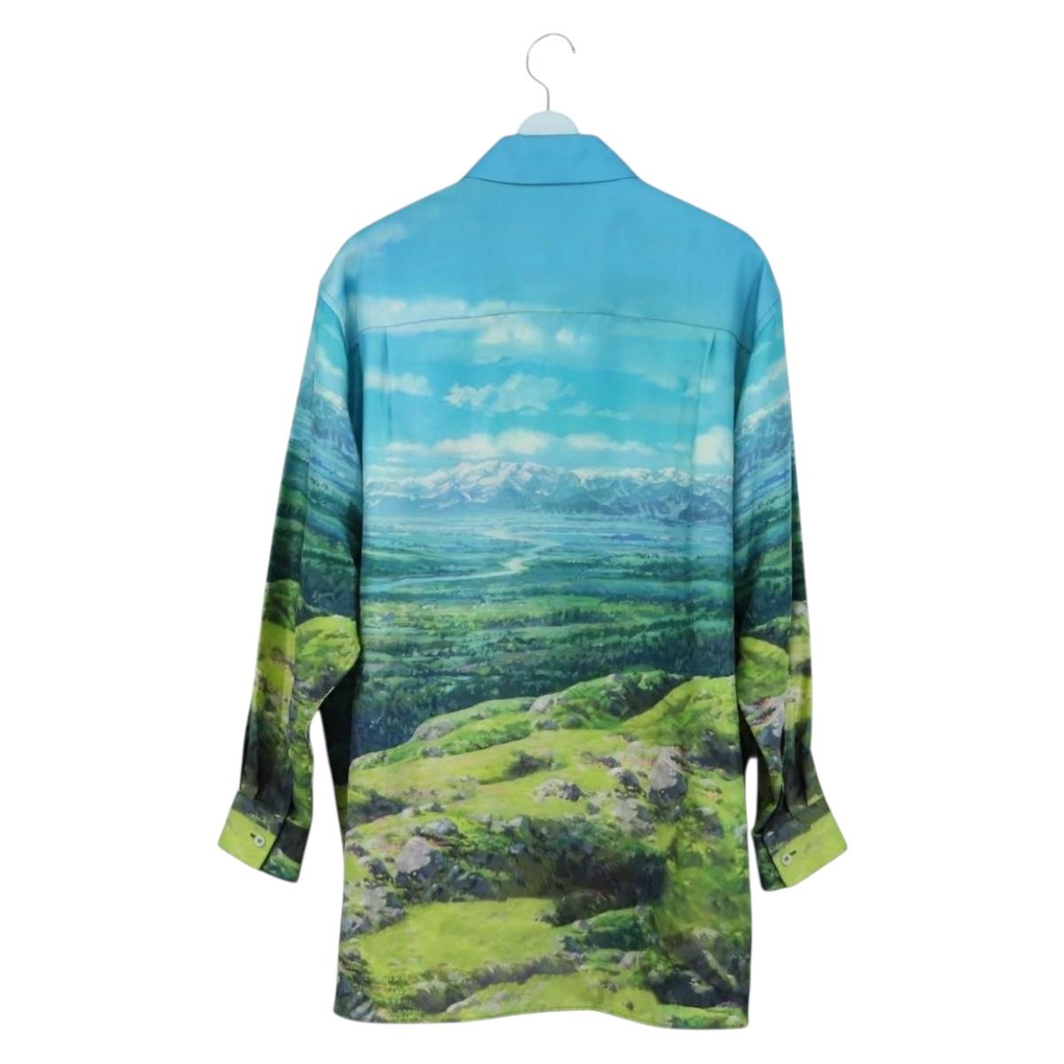 LOEWE テ Studio Ghibli Howl's Moving Castle Sophie & Calcifer Shirt Auth 166942SM