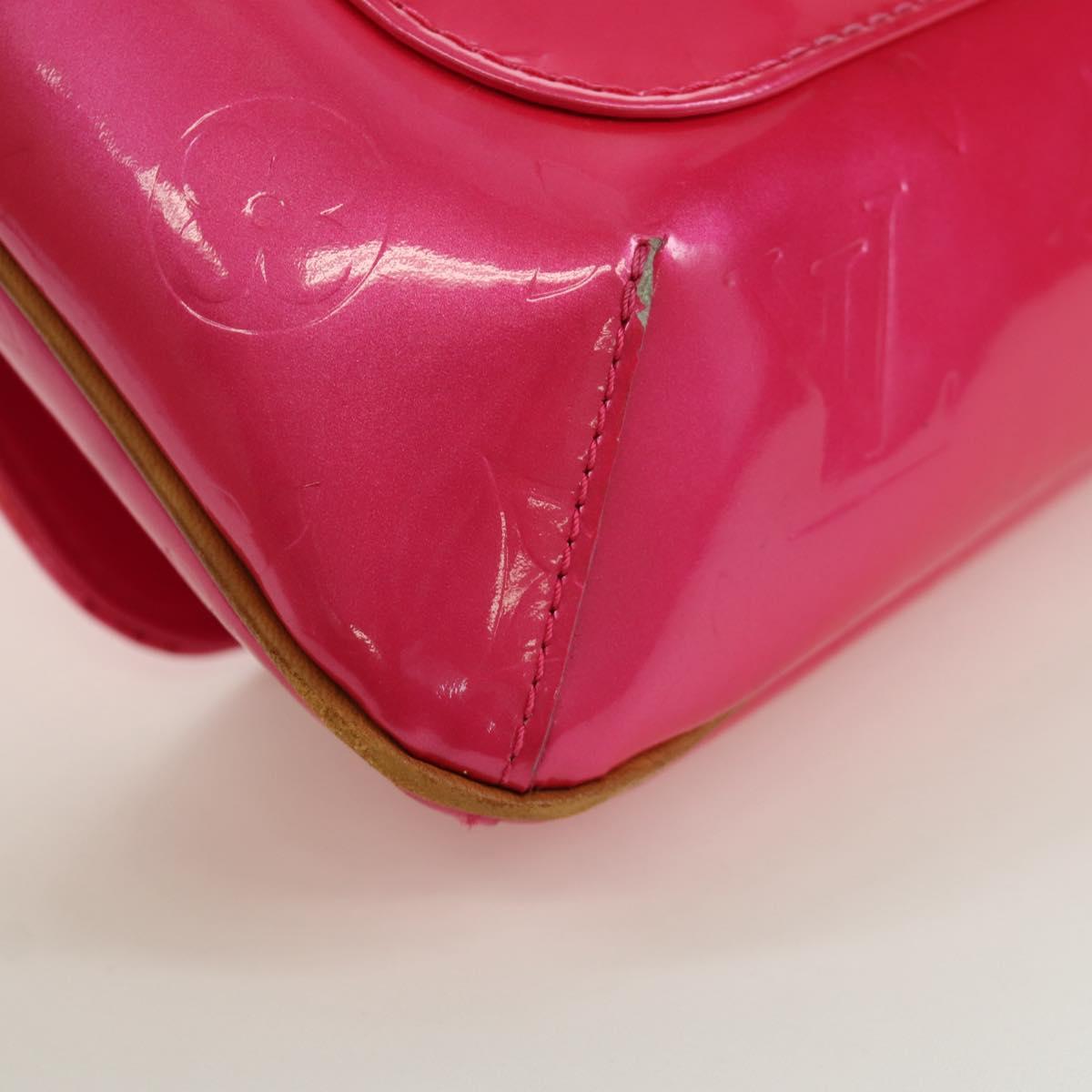 LOUIS VUITTON Vernis Thompson Street Bag Fuchsia Pink M91215 LV Auth 166943A