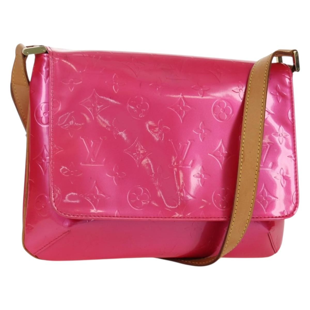 LOUIS VUITTON Vernis Thompson Street Bag Fuchsia Pink M91215 LV Auth 166943A