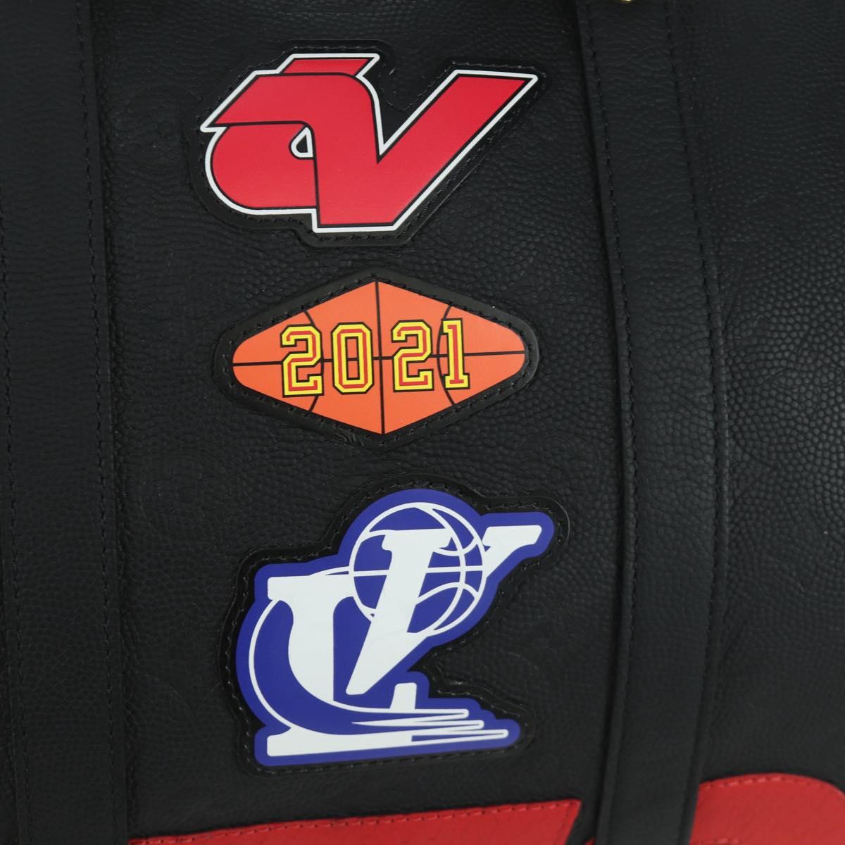 LOUIS VUITTON LV X NBA Keepall Bandouliere 55 Bag Black M58516 LV Auth 166944SM