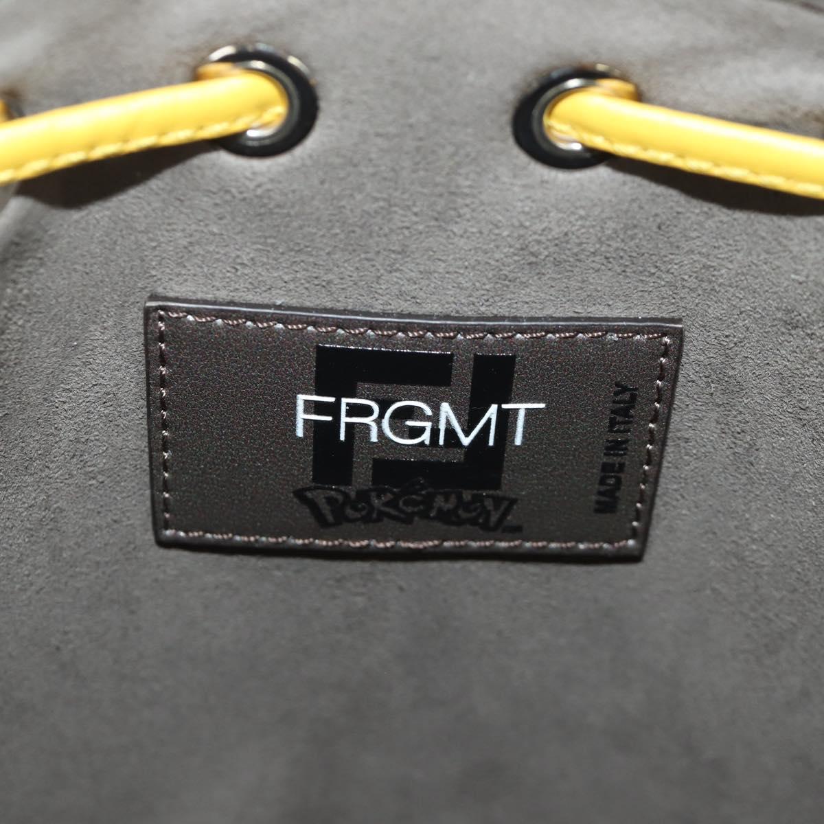 FENDI x FRGMT x POKテ窺ON Zucca Canvas Dragonfly Bag 2way Brown Auth 166947SM