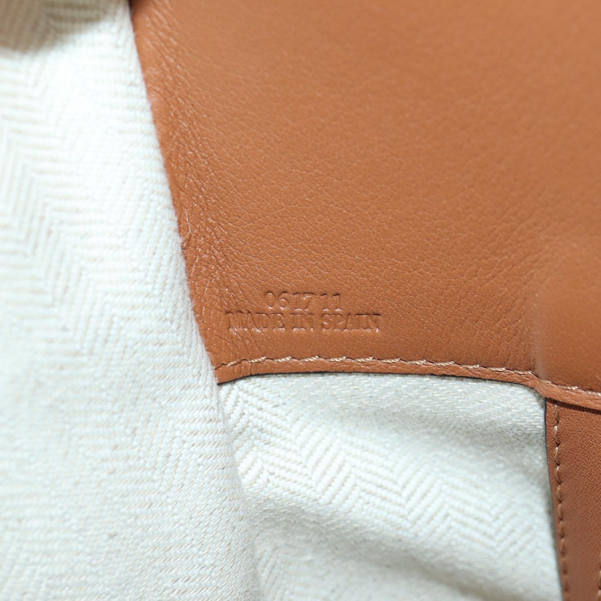 LOEWE Hammock Small Shoulder Bag Canvas Leather Multicolor Gold Auth 166948SAM