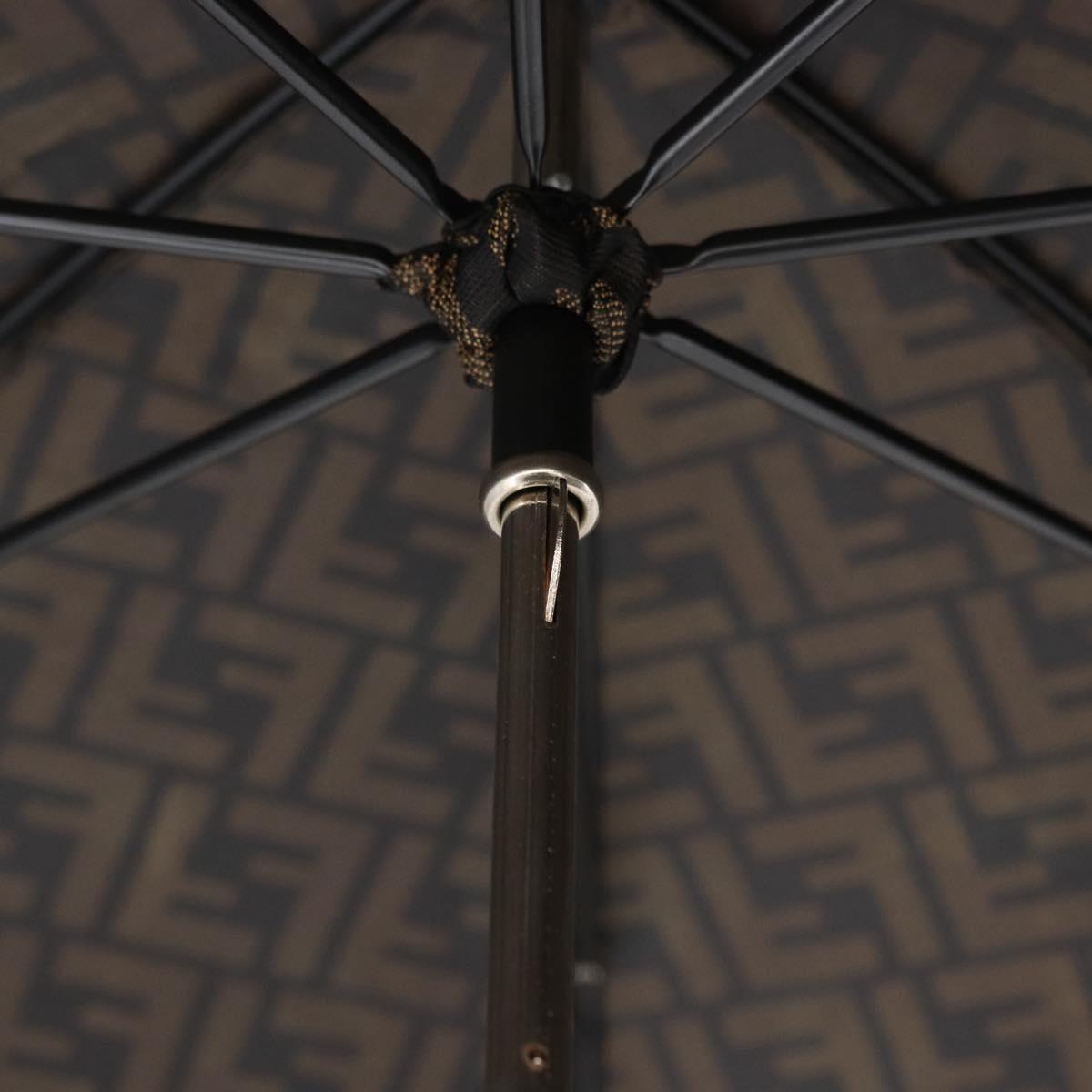 FENDI x FRGMT x POKテ窺ON Zucca Canvas Dragonfly Umbrella Black Auth 166950SM