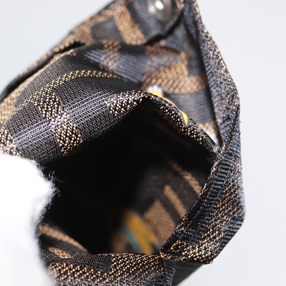 FENDI x FRGMT x POKテ窺ON Zucca Canvas Dragonfly Umbrella Black Auth 166950SM