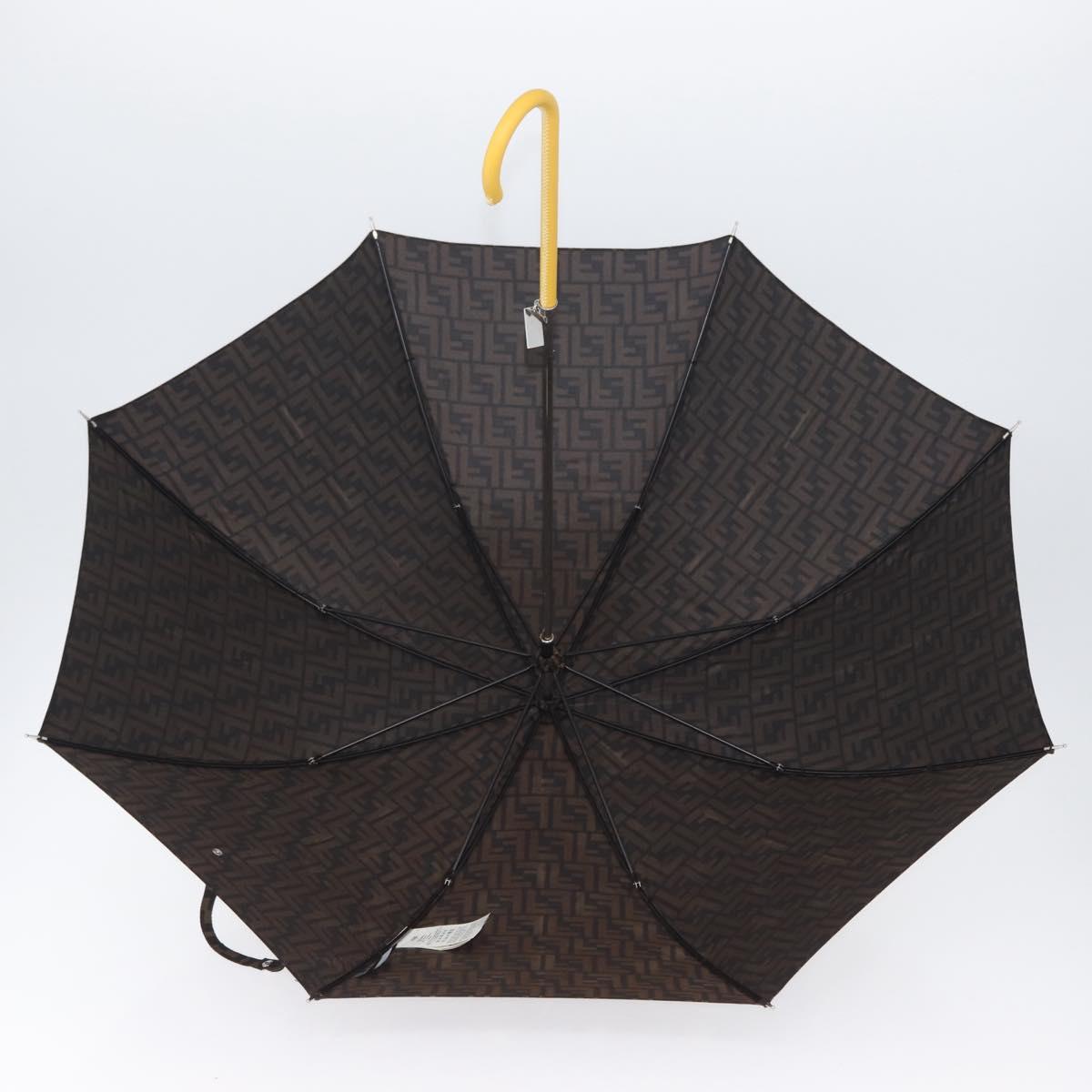 FENDI x FRGMT x POKテ窺ON Zucca Canvas Dragonfly Umbrella Black Auth 166950SM