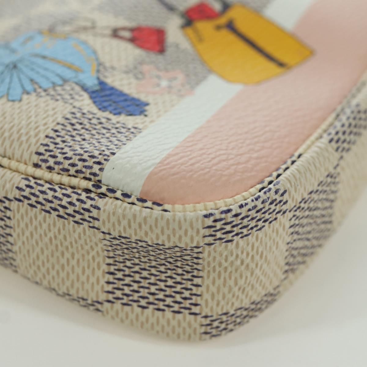 LOUIS VUITTON Damier Azur 2018 Mini Pochette Accessoires Pouch LV Auth 166952SAM