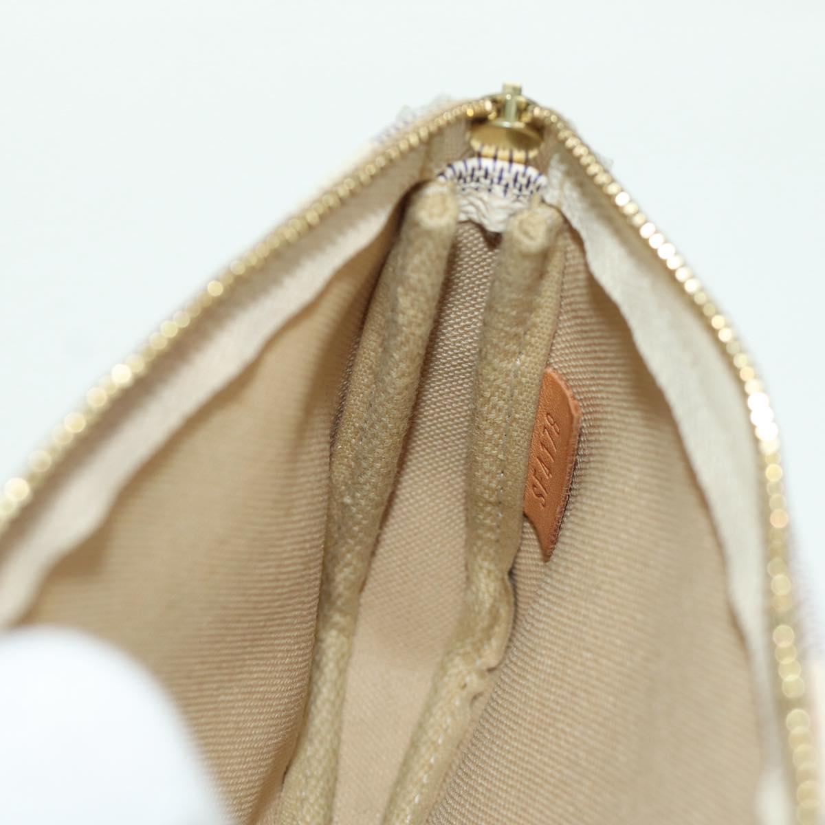 LOUIS VUITTON Damier Azur 2018 Mini Pochette Accessoires Pouch LV Auth 166952SAM