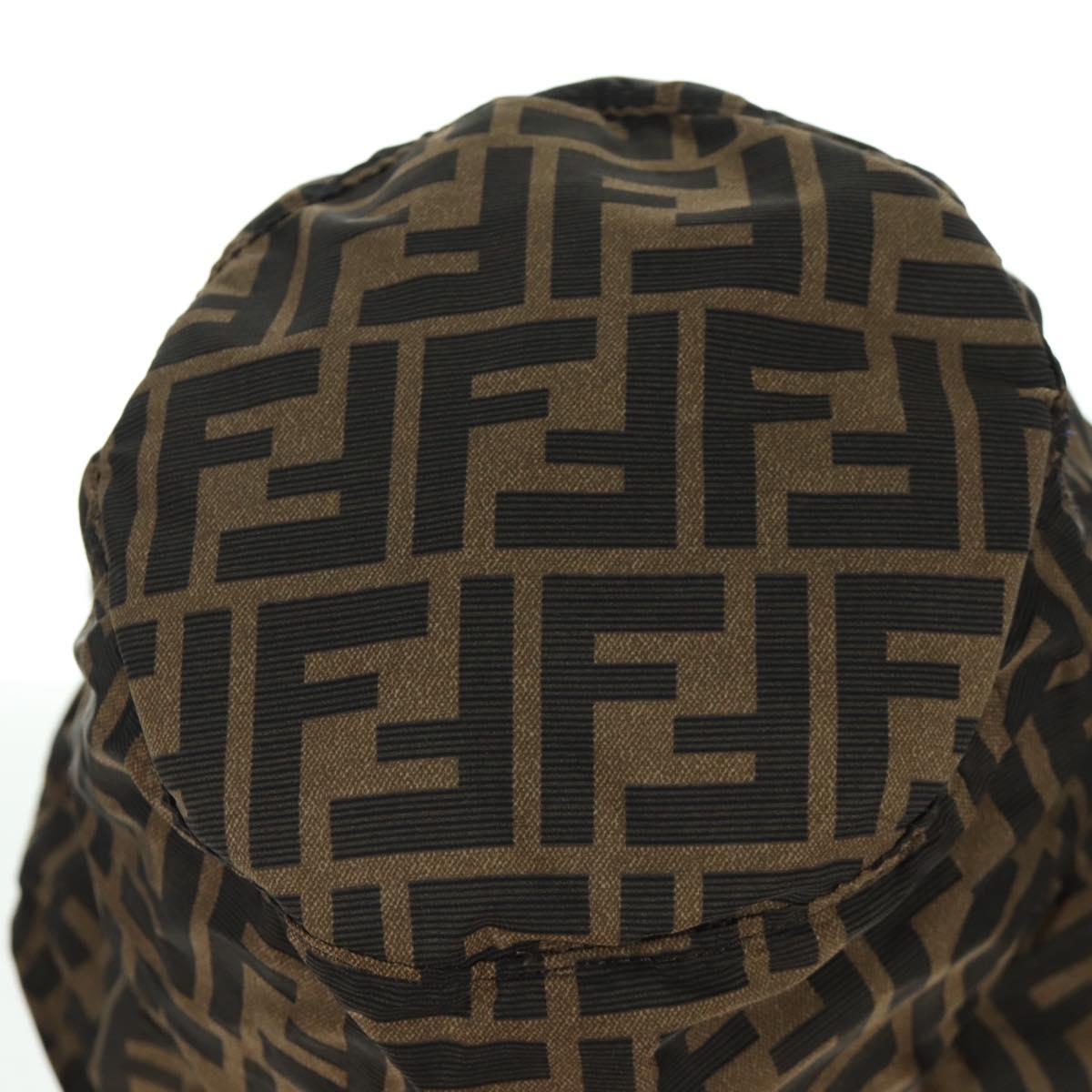 FENDI Zucca Canvas Bucket FENDIxFRGMTxPOKEMON Hat Black Brown Auth 166953SM