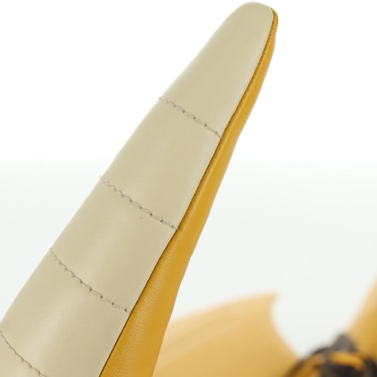 FENDI FENDI x FRGMT x POKテ窺ON Dragonite Stuffed Leather Yellow Auth 166957SM